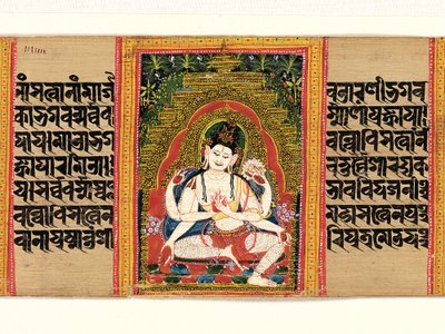 Zesarmige Avalokiteshvara die de Dharma uiteenzet, Perfection of Wisdom door Unbekannt