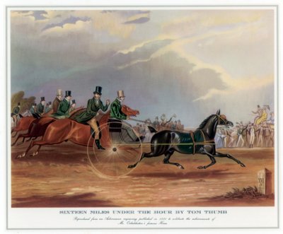 Zestien mijl per uur door Tom Thumb, 1831 door Unbekannt