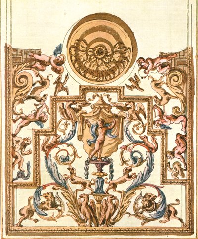 Schets voor decoratieve schildering, Frankrijk, 1928 door Unbekannt