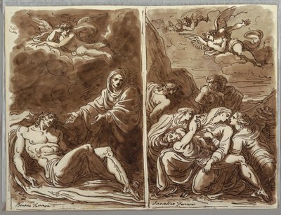 Schetsboek Folio, Rouw over het Lichaam door Unbekannt