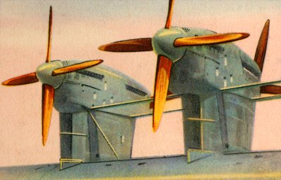 Kleine houten vliegtuigpropellers, 1932 door Unbekannt