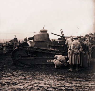 Kleine tank, ca. 1914-1918 door Unbekannt
