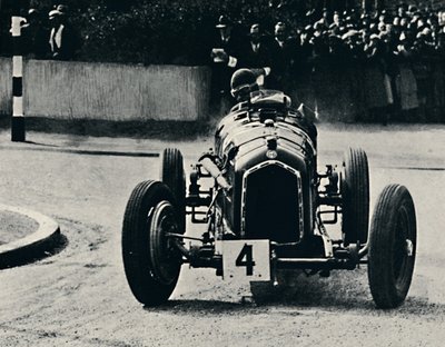 Slimme bocht in I.O.M. Race: De Hon. Brian Lewis, 1937 door Unbekannt