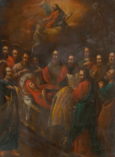 De dood van de Maagd Maria door Unbekannt