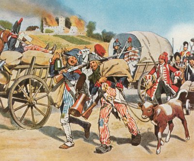 Soldaten van de Franse Revolutie in de Pfalz, 1793, 1936 door Unbekannt