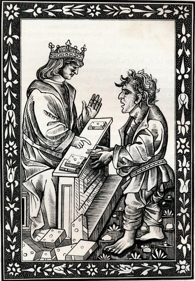 Salomo en Marcoul, 15e eeuw, 1849 door Unbekannt