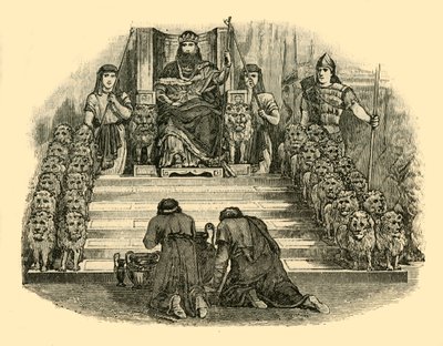 De troon van Salomo, gerestaureerd, 1890 door Unbekannt