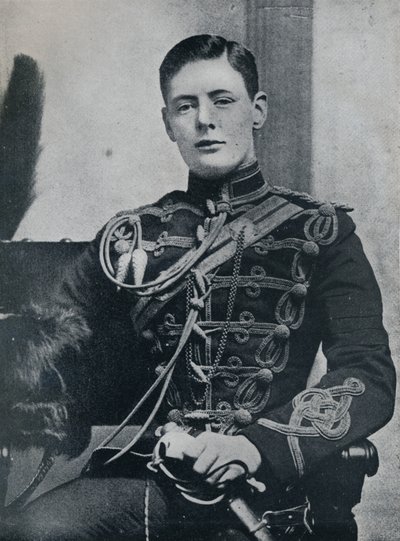 Al snel was hij een knappe onderluitenant in de 4e Huzaren, 1895 door Unbekannt
