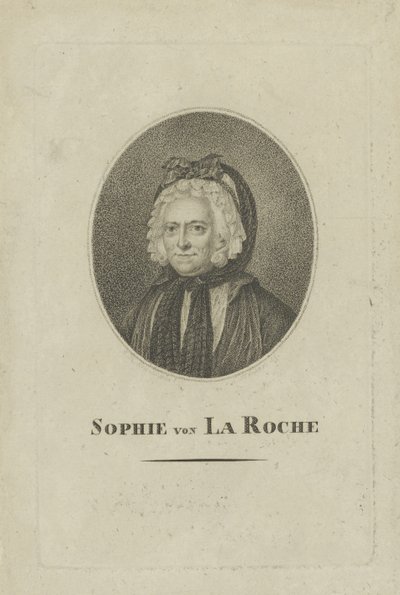 Sophie von La Roche, geboren Gutermann von Gutershofen 1730-1807 door Unbekannt