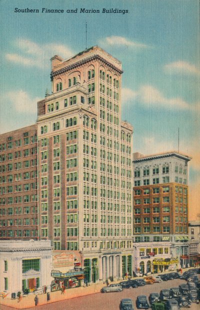 Southern Finance en Marion Buildings, Augusta, Georgia, 1943 door Unbekannt