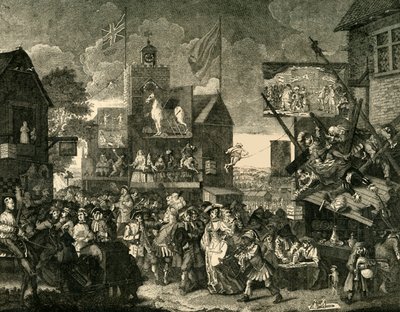 Southwark Fair. Na Hogarths Schilderij, ca. 1878 door Unbekannt