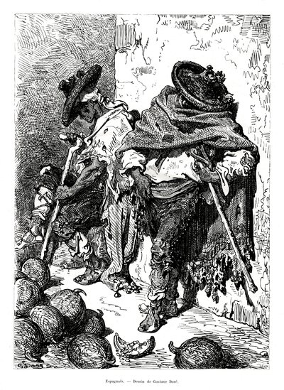 Spanjaarden, 1886 door Unbekannt
