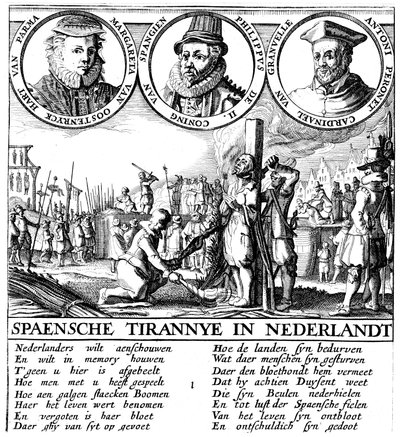 Spaanse executie van hugenoten, c1565 door Unbekannt