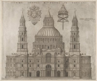 Speculum Romanae Magnificentiae: Sint-Pieter, 1547 door Unbekannt