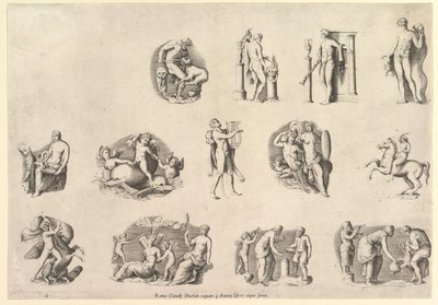 Speculum Romanae Magnificentiae: Onderwerpen naar de Oudheid, uitgevoerd ca. 1550-77, gedrukt na 1577 door Unbekannt