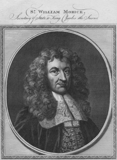 Sir William Morice, staatssecretaris van koning Karel II, 1784 door Unbekannt
