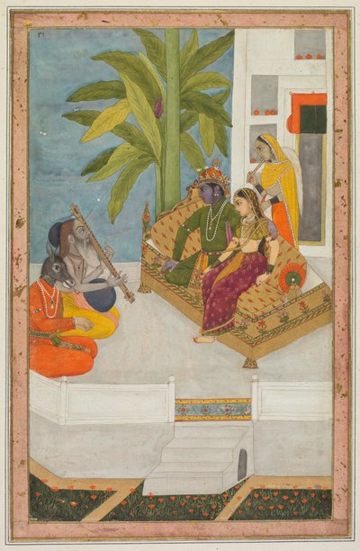 Sri Raga: Een illustratie uit een Ragamala-serie, ca. 1740 door Unbekannt