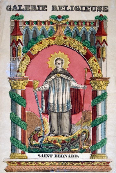 St Bernard van Clairvaux, 19e eeuw door Unbekannt