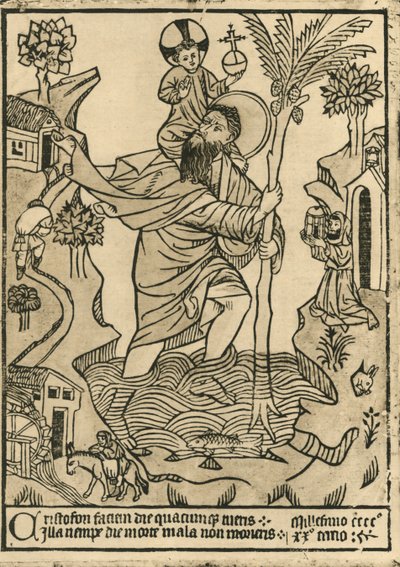 St. Christoffel door Unbekannt