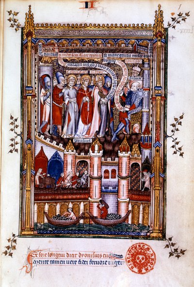 St Denis voor Sisinnius, 1317 door Unbekannt