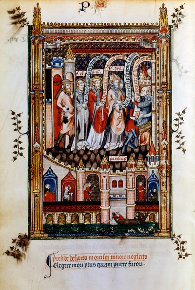 St. Denis naar Sisinnius gebracht, 1317 door Unbekannt