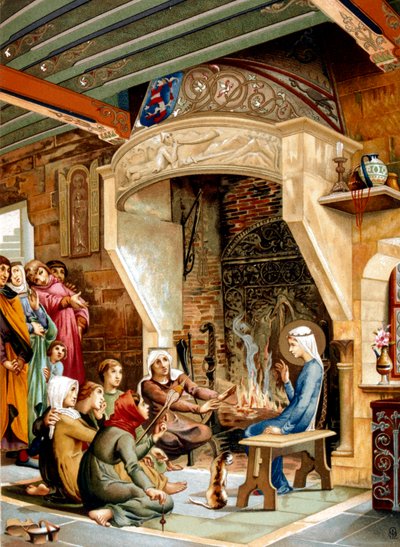 Sint Elisabeth van Hongarije, 1878 door Unbekannt