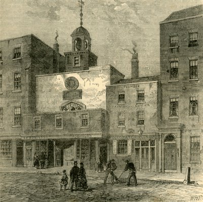 St. Ethelburgas kerk, ca. 1872 door Unbekannt