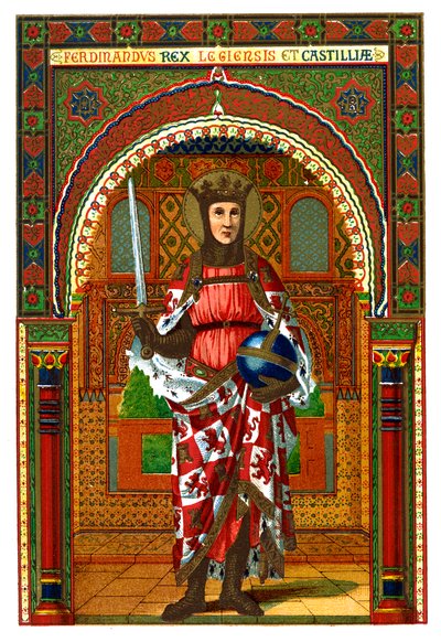 Sint Ferdinand Ferdinand III van Castilië en León door Unbekannt