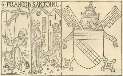 St. Franciscus van Assisi en Antonius van Padua, 1915 door Unbekannt