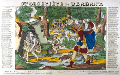 Sint Genoveva van Brabant in het bos, 19e eeuw door Unbekannt