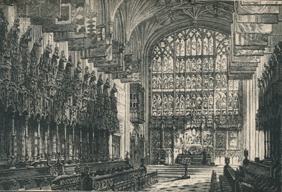 St. Georges Kapel: Het koor, kijkend naar het oosten, 1895 door Unbekannt