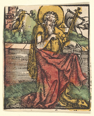 St. Johannes de Doper kopie door Unbekannt