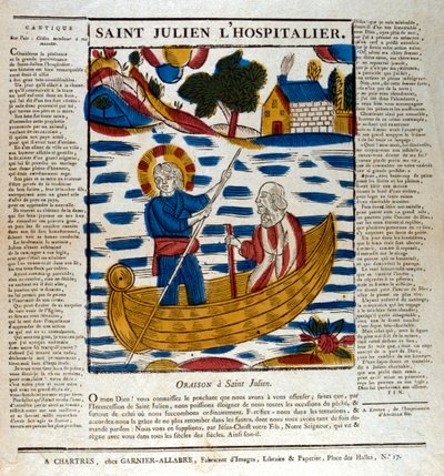 St. Julianus, patroonheilige van reizigers, 19e eeuw door Unbekannt