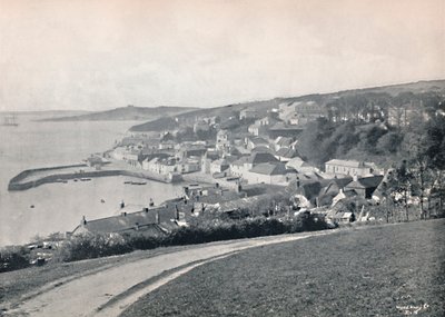 St. Mawes - Uitzicht op de haven en het kasteel, 1895 door Unbekannt