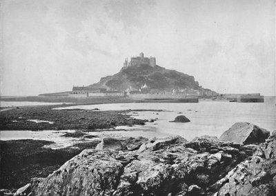 St. Michaels Mount - Vanaf de Rotsen bij Marazion, 1895 door Unbekannt