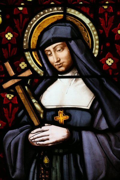Sint-Pauluskerk. Glas-in-loodraam. Jeanne de Chantal (Jeanne Francoise Fremyot de Rabutin, barones de Chantal) door Unbekannt