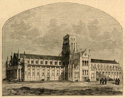St. Pauls na de val van de torenspits, naar een uitzicht van Hollar, 1897 door Unbekannt