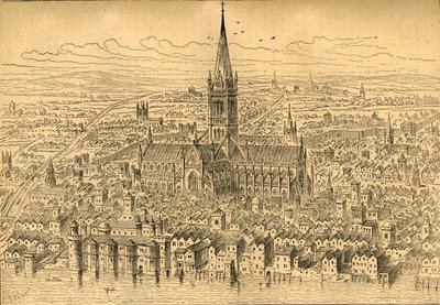 St. Pauls en de omgeving in 1540, 1897 door Unbekannt