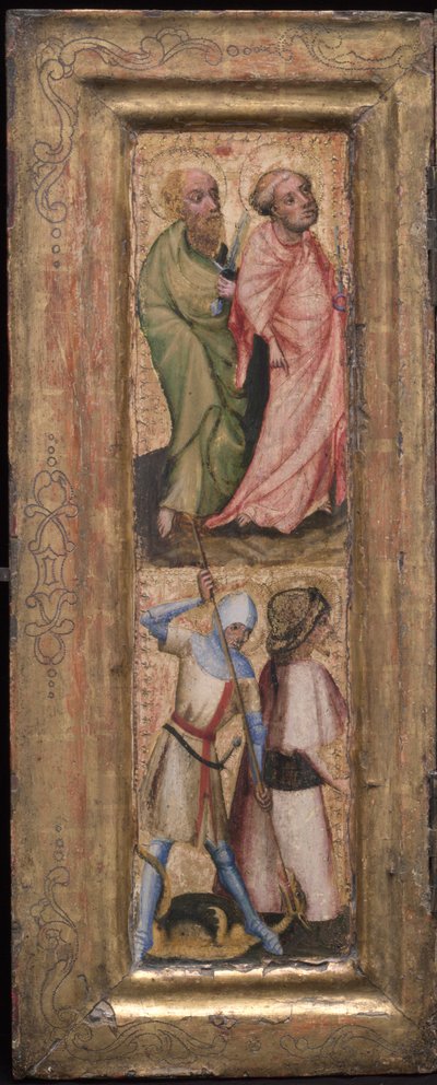St. Petrus en St. Paulus, St. Joris en St. Jacobus de Meerdere door Unbekannt