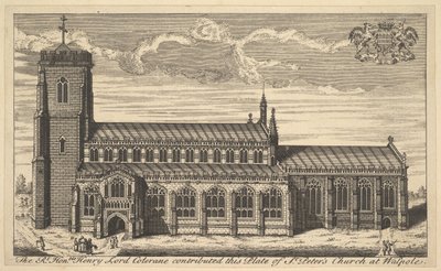 Sint-Pieterskerk in Walpole, 18e eeuw door Unbekannt