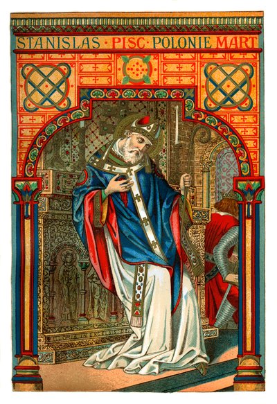 Stanislaus, 11e-eeuwse Poolse bisschop en martelaar, 1886 door Unbekannt