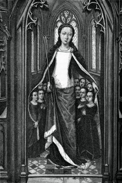 St. Ursula en de Heilige Maagden, uit het Reliekschrijn van St. Ursula door Unbekannt