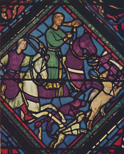 Glas-in-lood - Kathedraal van Chartres, 13e eeuw, ca. 1950 door Unbekannt