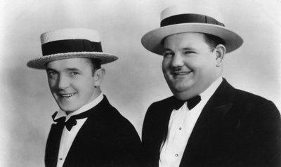 Stan Laurel 1890-1965 en Oliver Hardy 1892-1957, 20e eeuw door Unbekannt