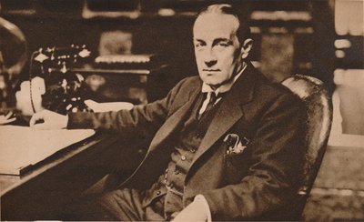 Stanley Baldwin, nieuw gekozen premier van het Verenigd Koninkrijk, mei 1923 1935 door Unbekannt