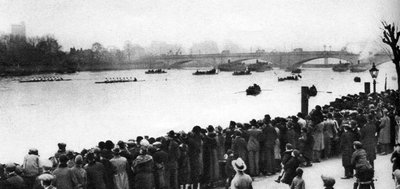 Start van de Oxford en Cambridge Bootrace, Londen, 1926-1927 door Unbekannt