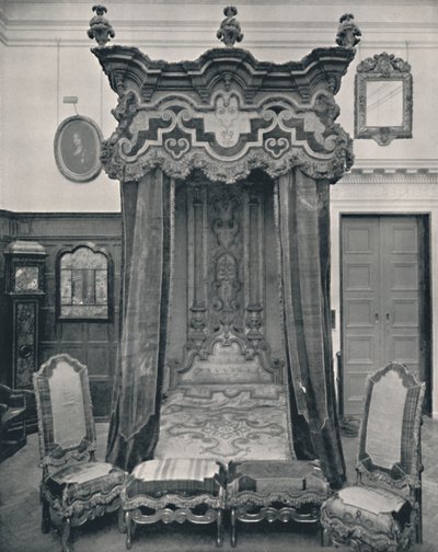 Staatsbed, Engels, ca. 1708, 1928 door Unbekannt
