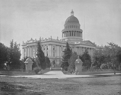 Staatskapitool, Sacramento, Californië, ca. 1897 door Unbekannt