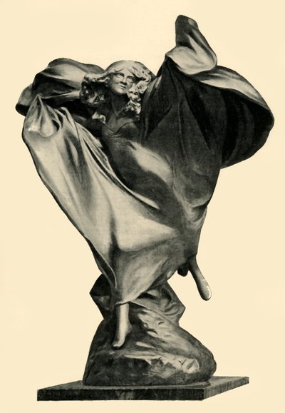 Standbeeld van Loïe Fuller door Théodore Rivière, ca. 1890s, 1903 door Unbekannt