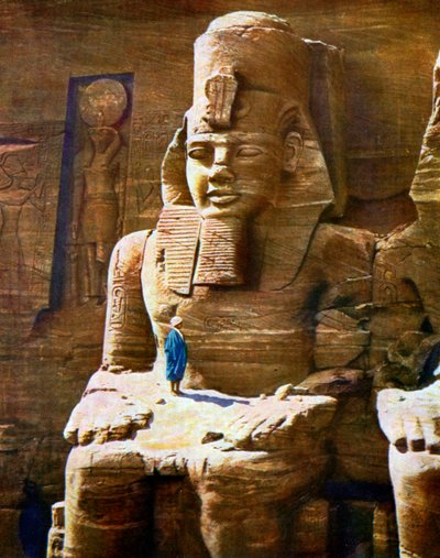 Standbeeld van Ramses II in Abu Simbel, Egypte, 1933-1934 door Unbekannt